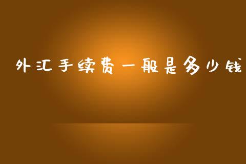 外汇手续费一般是多少钱_https://m.jnbaishite.cn_金融市场_第1张