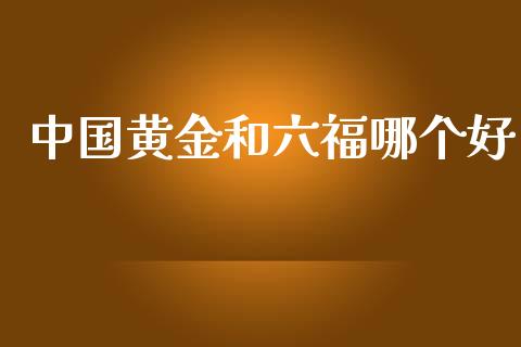 中国黄金和六福哪个好_https://m.jnbaishite.cn_财经新闻_第1张