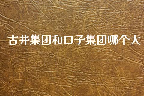 古井集团和口子集团哪个大_https://m.jnbaishite.cn_金融市场_第1张