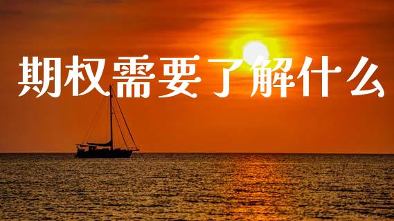 期权需要了解什么_https://m.jnbaishite.cn_金融市场_第1张