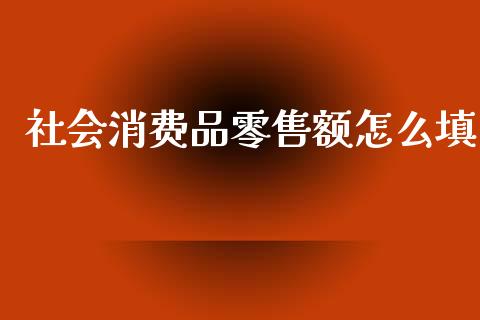 社会消费品零售额怎么填_https://m.jnbaishite.cn_财经新闻_第1张