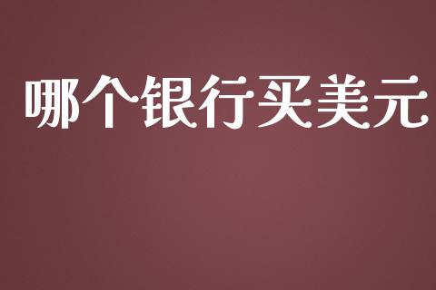 哪个银行买美元_https://m.jnbaishite.cn_投资管理_第1张