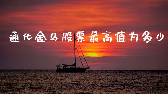 通化金马股票最高值为多少_https://m.jnbaishite.cn_金融市场_第1张