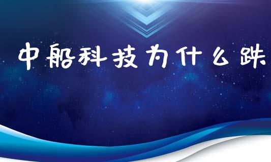 中船科技为什么跌_https://m.jnbaishite.cn_投资管理_第1张