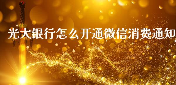 光大银行怎么开通微信消费通知_https://m.jnbaishite.cn_投资管理_第1张