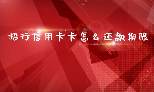 招行信用卡卡怎么还款期限_https://m.jnbaishite.cn_期货研报_第1张