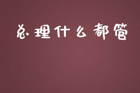 总理什么都管_https://m.jnbaishite.cn_财经新闻_第1张