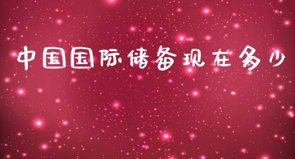 中国国际储备现在多少_https://m.jnbaishite.cn_期货研报_第1张