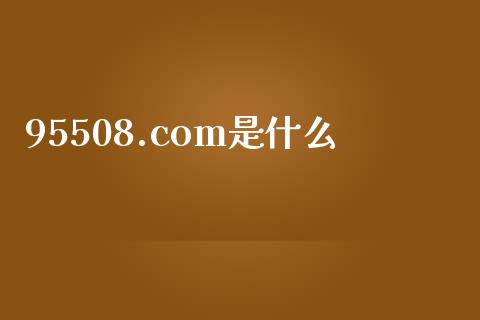 95508.com是什么_https://m.jnbaishite.cn_投资管理_第1张