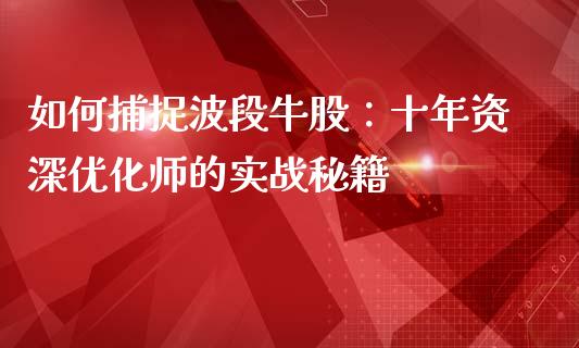 如何捕捉波段牛股：十年资深优化师的实战秘籍_https://m.jnbaishite.cn_金融市场_第1张