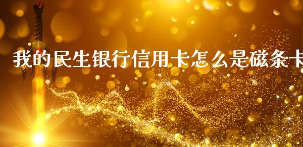 我的民生银行信用卡怎么是磁条卡_https://m.jnbaishite.cn_财经新闻_第1张