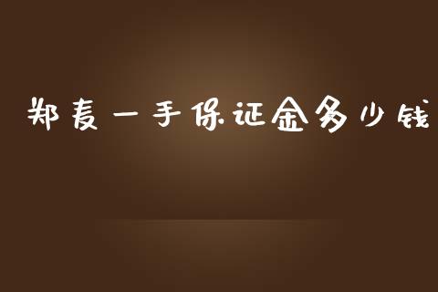 郑麦一手保证金多少钱_https://m.jnbaishite.cn_财经新闻_第1张