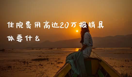 住院费用高达20万报销具体要什么_https://m.jnbaishite.cn_金融市场_第1张