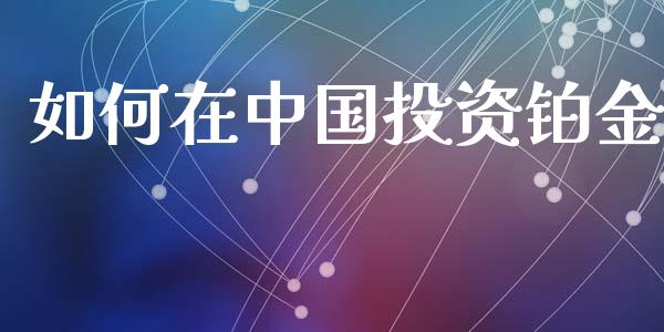 如何在中国投资铂金_https://m.jnbaishite.cn_期货研报_第1张