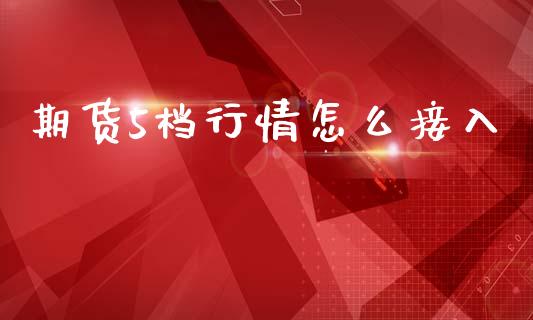 期货5档行情怎么接入_https://m.jnbaishite.cn_投资管理_第1张