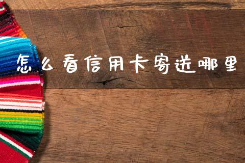 怎么看信用卡寄送哪里_https://m.jnbaishite.cn_金融市场_第1张