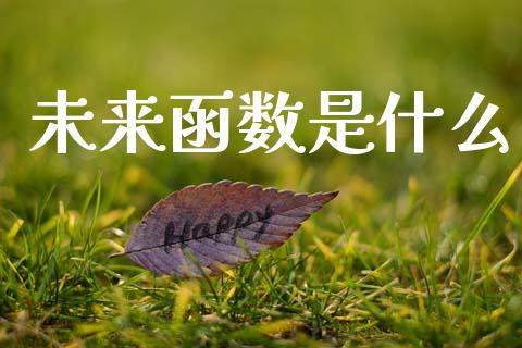 未来函数是什么_https://m.jnbaishite.cn_投资管理_第1张