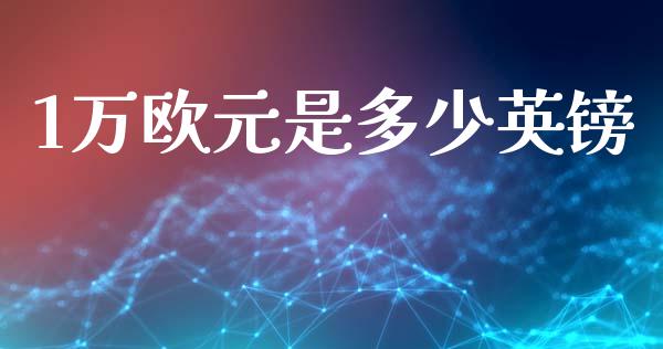 1万欧元是多少英镑_https://m.jnbaishite.cn_金融市场_第1张