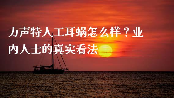 力声特人工耳蜗怎么样？业内人士的真实看法_https://m.jnbaishite.cn_投资管理_第1张