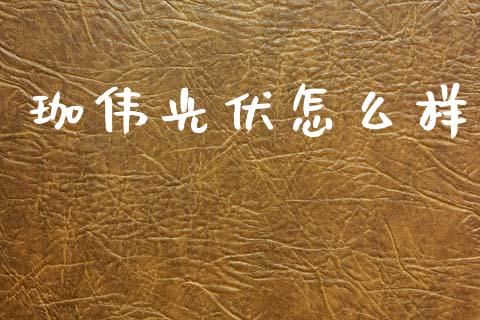 珈伟光伏怎么样_https://m.jnbaishite.cn_金融市场_第1张