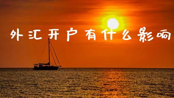 外汇开户有什么影响_https://m.jnbaishite.cn_金融市场_第1张