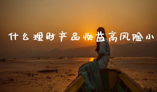 什么理财产品收益高风险小_https://m.jnbaishite.cn_投资管理_第1张