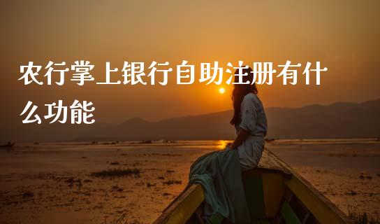 农行掌上银行自助注册有什么功能_https://m.jnbaishite.cn_金融市场_第1张