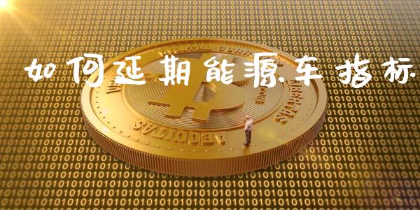 如何延期能源车指标_https://m.jnbaishite.cn_金融市场_第1张