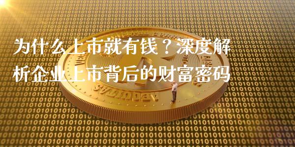 为什么上市就有钱？深度解析企业上市背后的财富密码_https://m.jnbaishite.cn_期货研报_第1张