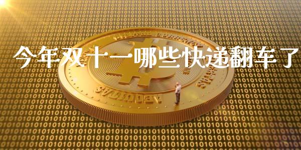 今年双十一哪些快递翻车了_https://m.jnbaishite.cn_期货研报_第1张