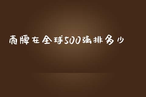 壳牌在全球500强排多少_https://m.jnbaishite.cn_投资管理_第1张