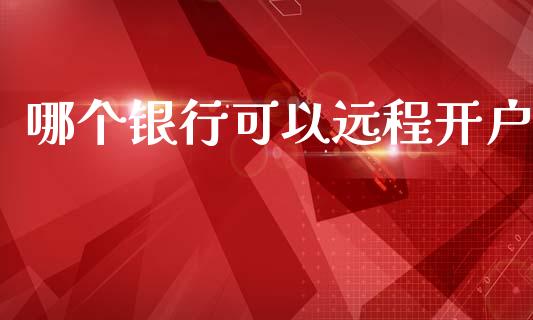 哪个银行可以远程开户_https://m.jnbaishite.cn_投资管理_第1张