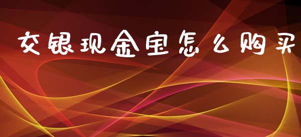 交银现金宝怎么购买_https://m.jnbaishite.cn_期货研报_第1张