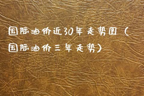 国际油价近30年走势图（国际油价三年走势）_https://m.jnbaishite.cn_期货研报_第1张