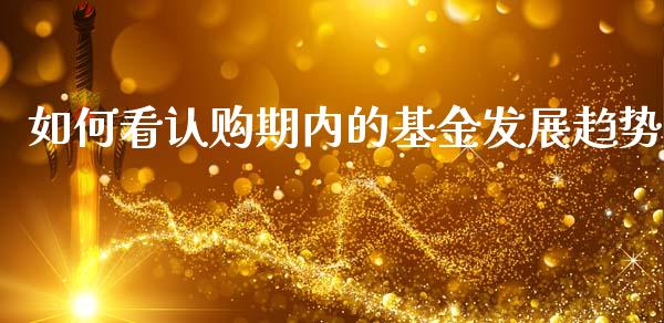 如何看认购期内的基金发展趋势_https://m.jnbaishite.cn_财经新闻_第1张