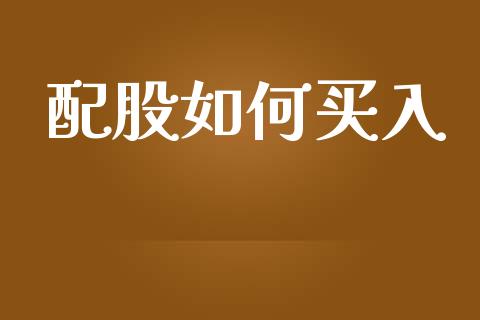 配股如何买入_https://m.jnbaishite.cn_财经新闻_第1张