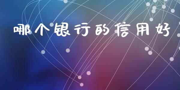 哪个银行的信用好_https://m.jnbaishite.cn_期货研报_第1张