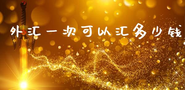 外汇一次可以汇多少钱_https://m.jnbaishite.cn_投资管理_第1张