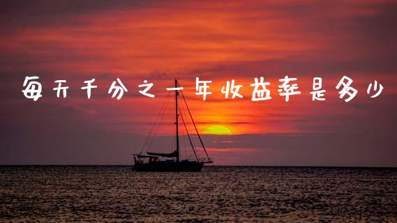 每天千分之一年收益率是多少_https://m.jnbaishite.cn_金融市场_第1张